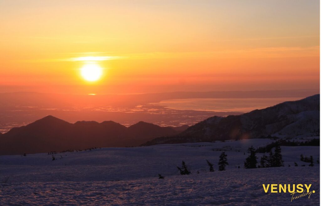 アルペンルートホテルおすすめ - 
弥陀ヶ原ホテルの夕日写真