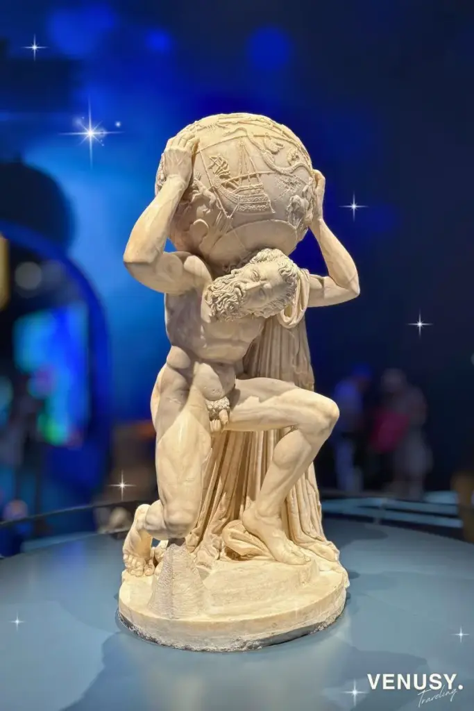 大阪万博イタリア館の作品「ファルネーゼのアトラス像」｜天球を支える大理石彫刻（日本初公開）