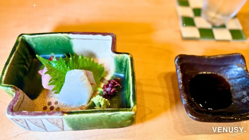 富山おすすめランチ四季料理 悠のふくらぎとマゴチのお造り