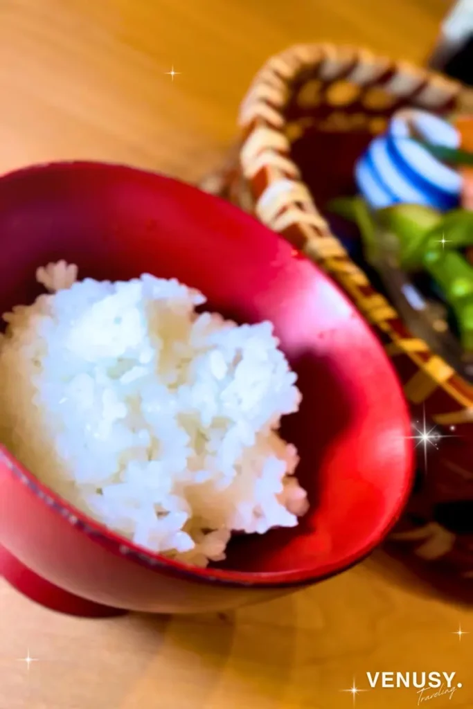 富山おすすめランチ四季料理 悠の魚津産コシヒカリ