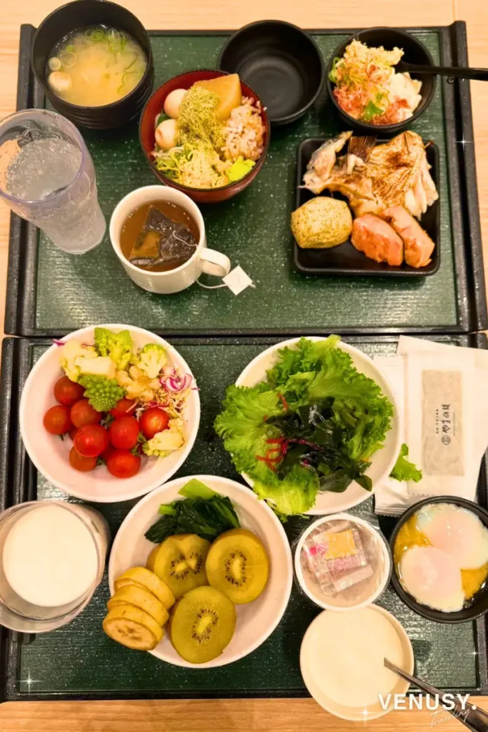 宇奈月温泉やまのはの朝食バイキングでヴィナぽが選んだ料理